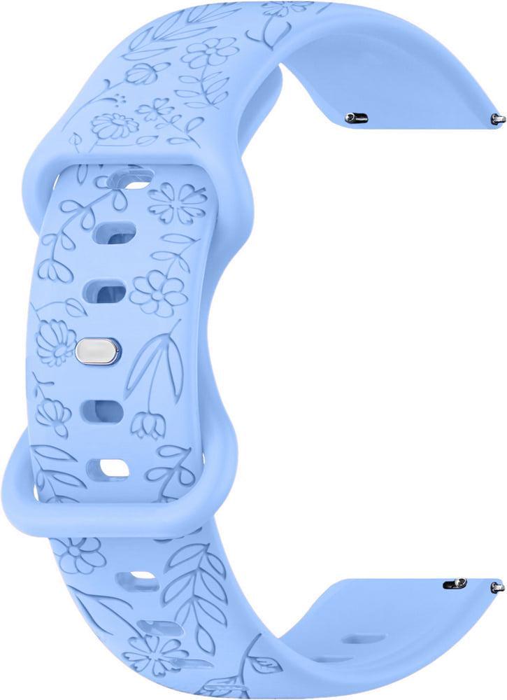 Ремешок силиконовый Blossom для Garmin Vivomove HR Light Blue (41614-0B)