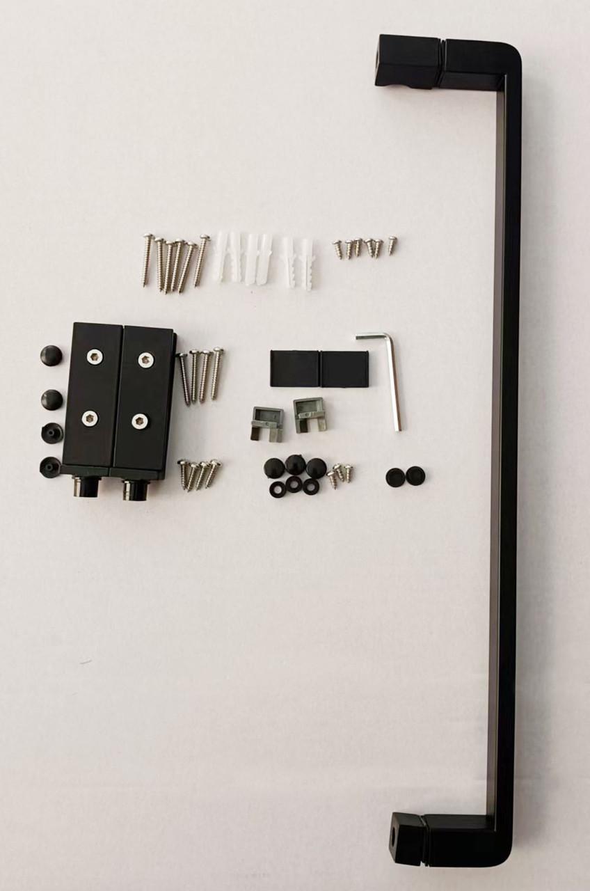 Душевая кабина без поддона MIXXUS Premium BEVEL SC01-100x80x195-TR прозрачное стекло 6 мм Black (MI6870) - фото 5