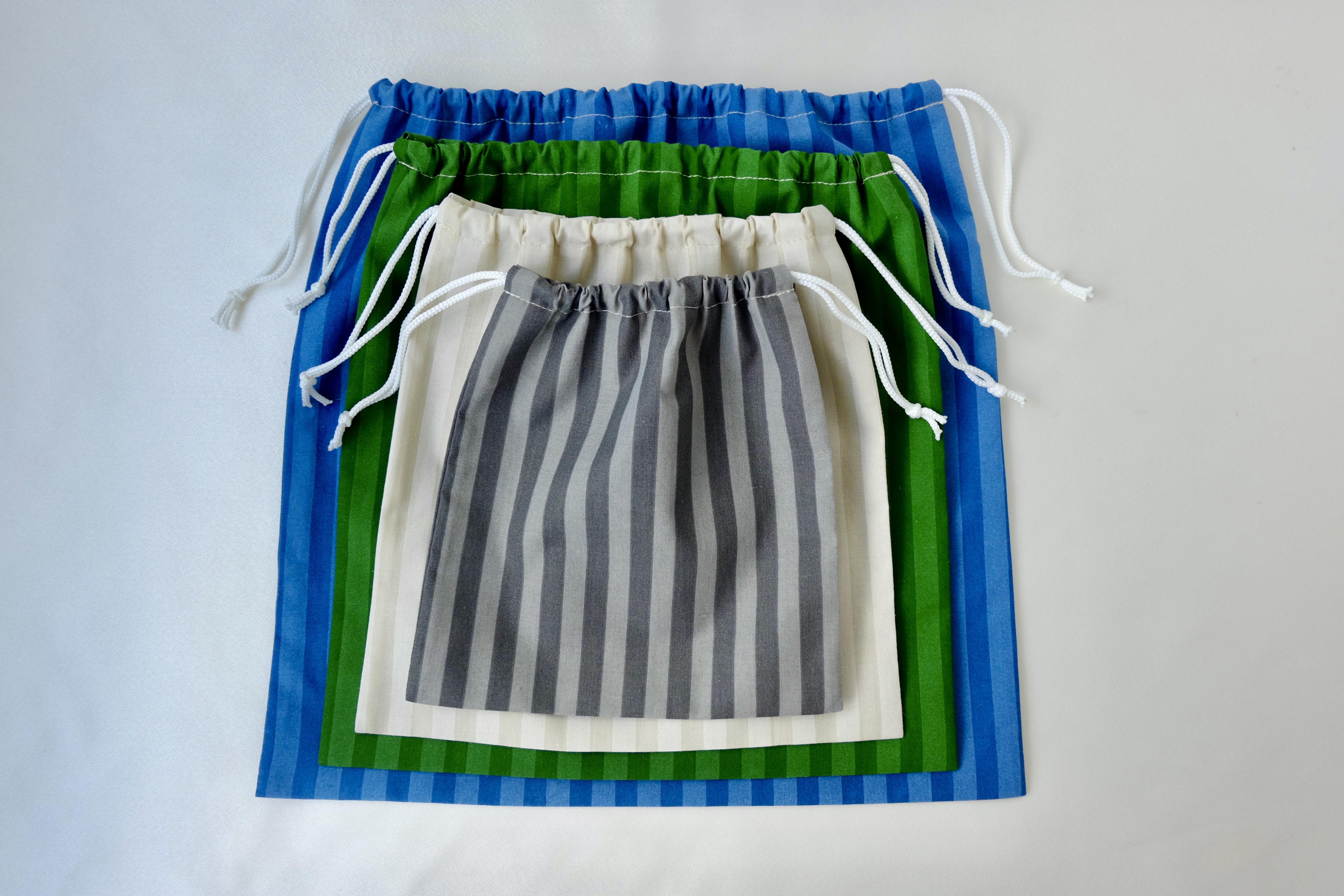 Набір мішків еко мішок в смужку 4 шт. (29113985) - фото 2 Набір мішків еко мішок в смужку 4 шт. (29113985) - фото 2