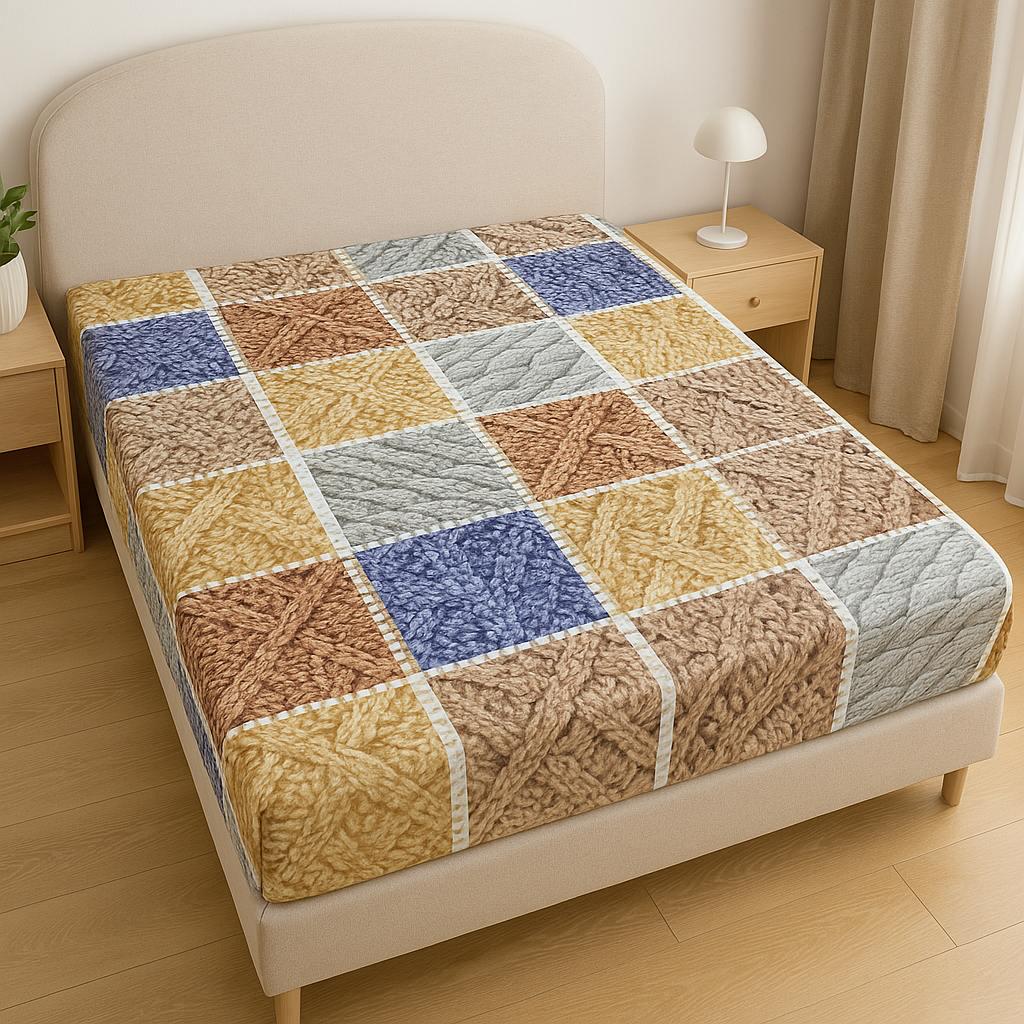 Простынь на резинке Вязанка бязь 160х200 см (G-008/WP/х160)