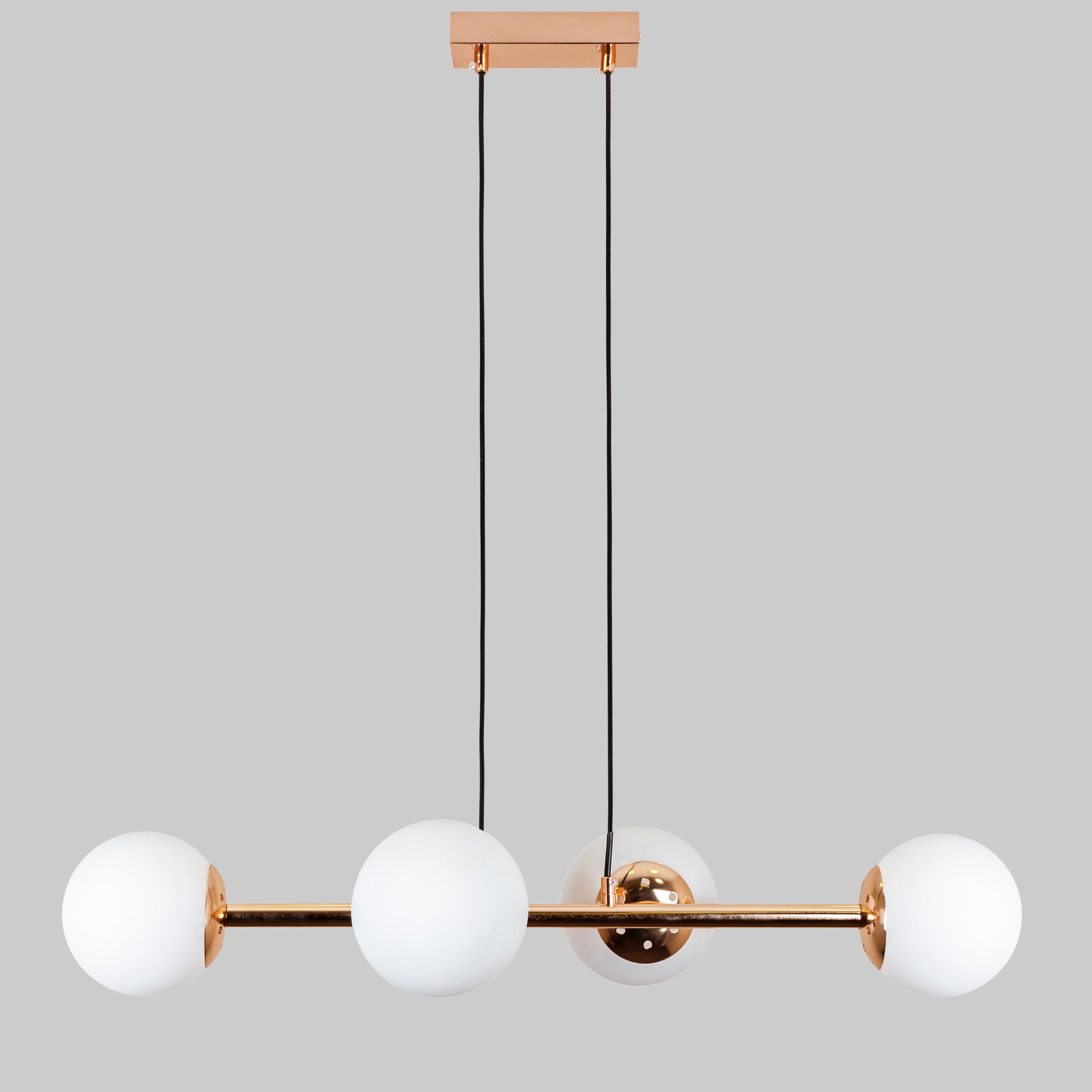 Люстра подвесная современная Modern Luxe (52-9909-4 GOLD+WH)