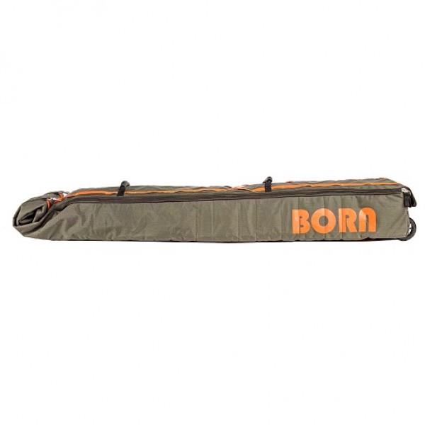 Чехол для лыж и сноуборда BORN 190х38х18 см на колесах Хаки Чехол для лыж и сноуборда BORN 190х38х18 см на колесах Хаки