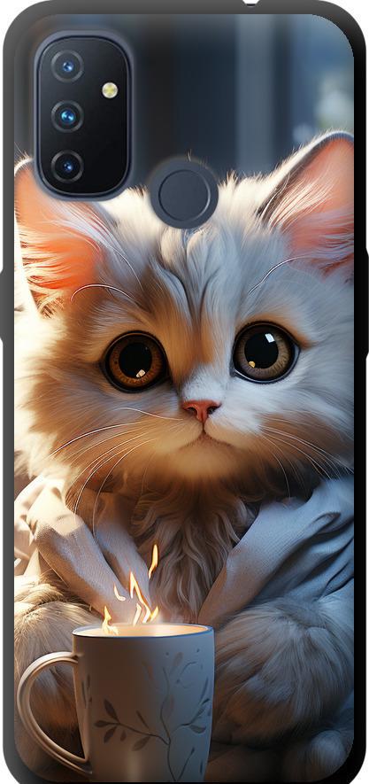 Чохол на OnePlus Nord N100 Білий кіт (5646b-2130-42517)