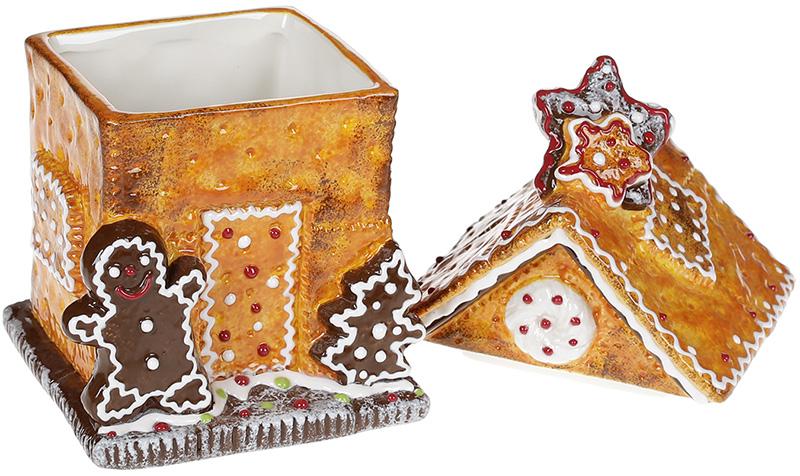 Банка для солодощів Пряникова Казка Будиночок 800 мл керамічна (BD-923-245) - фото 2 Банка для солодощів Пряникова Казка Будиночок 800 мл керамічна (BD-923-245) - фото 2