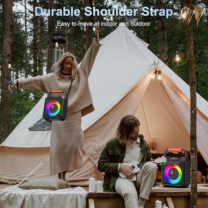 Караоке-центр JYX с двумя беспроводными микрофонами и светодиодной подсветкой - фото 5 Караоке-центр JYX с двумя беспроводными микрофонами и светодиодной подсветкой - фото 5