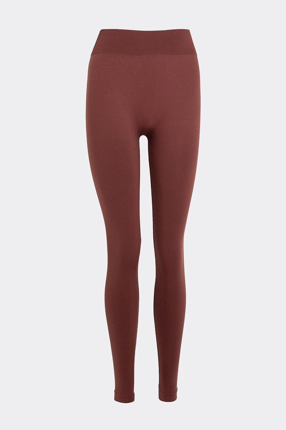 Леггинсы женские Giulia FLEXING LEGGINGS классические бесшовные XXS/XS Brown-hot chocolate