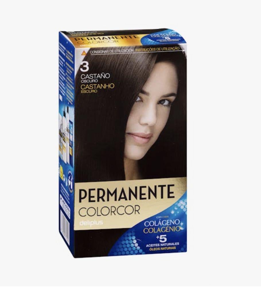 Краска для волос Deliplus Permanente Colorcor Castaño Oscuro 3 Темный каштан