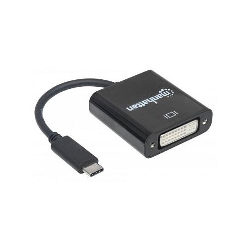 Перехідник USB 3.1 Type-C-DVI F Manhattan 152051 Black (573221) - фото 3