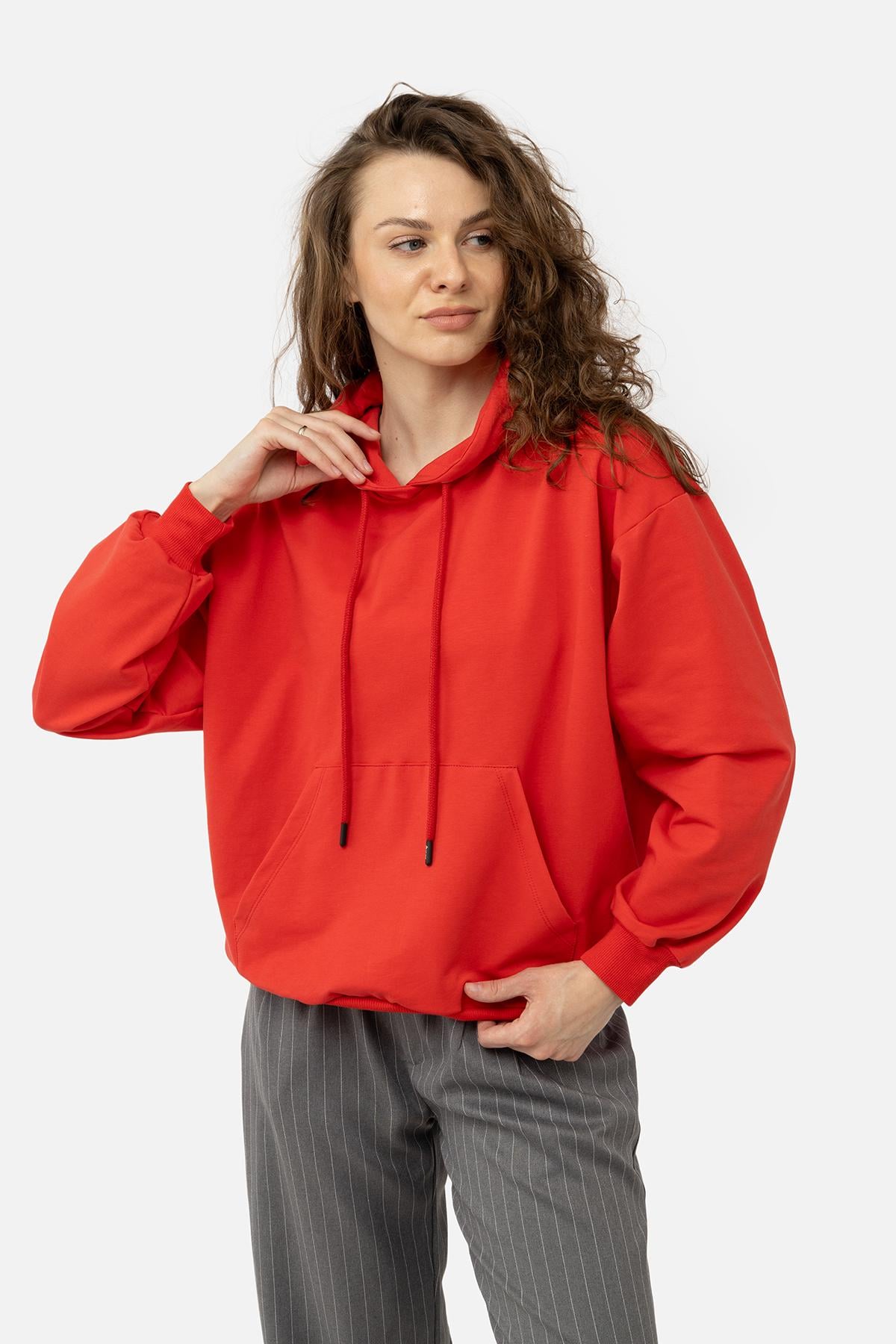 Худи женский р. 50 Красный (SKT000957857) Худи женский р. 50 Красный (SKT000957857)