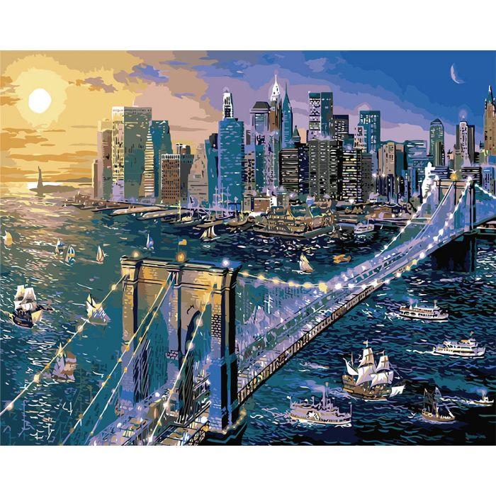 Картина за номерами Ідейка "Велике яблуко" 40х50 см (KHO2170)