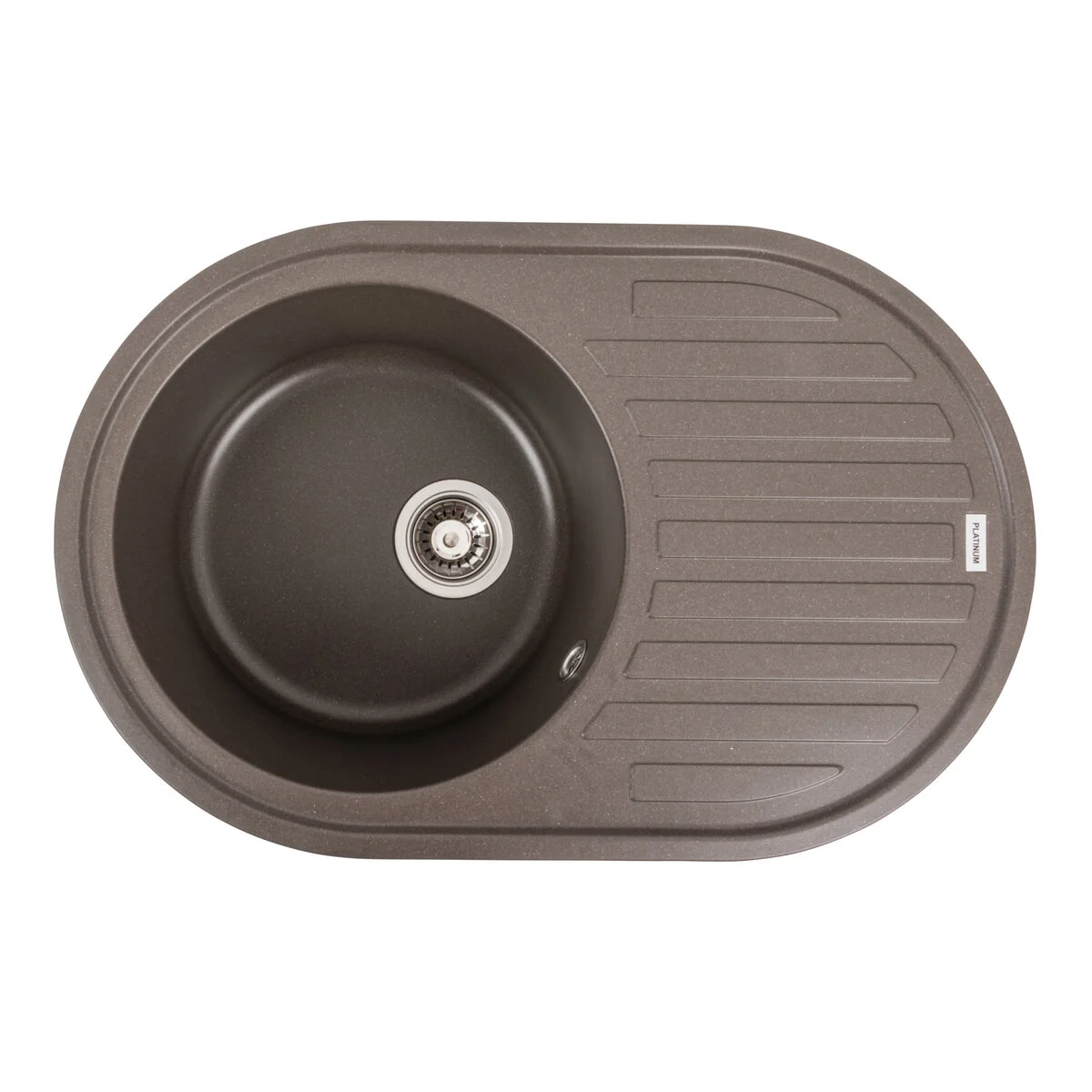 Мойка для кухни гранитная Platinum 7750 Lira Темная скала матовая (SP000039636)