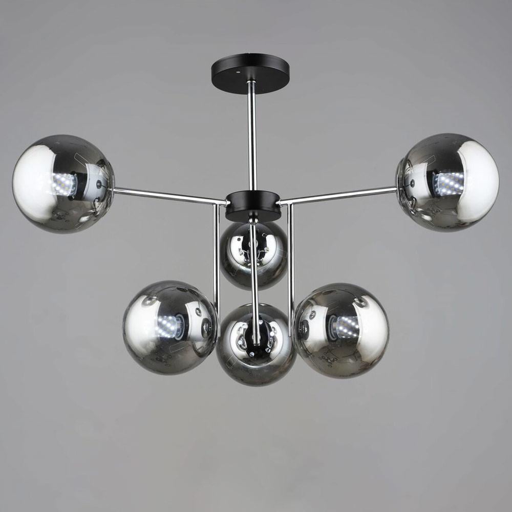 Люстра молекула потолочная Light House SRS-20298/6 Черный/Хром