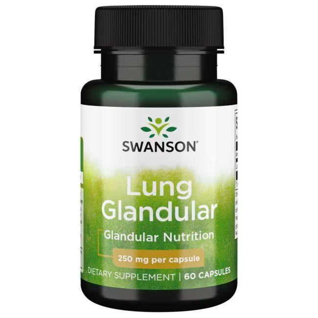 Поддержка легочных желез Swanson Lung Glandular 250 mg 60 капсул
