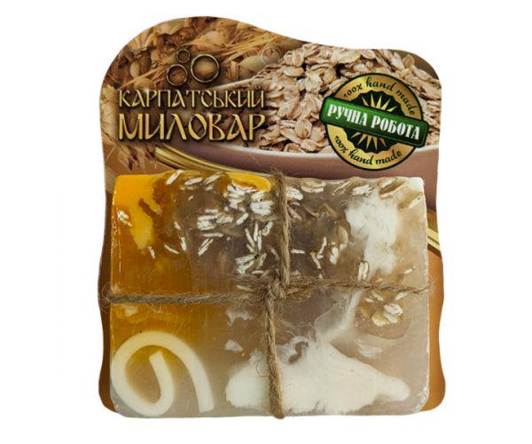Мыло ручной работы Карпатский мыловар Овсяный скраб 100 г
