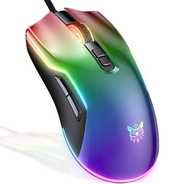 Компьютерная мышь игровая Onikuma CW922 с RGB-подсветкой проводная USB Black (CW922)