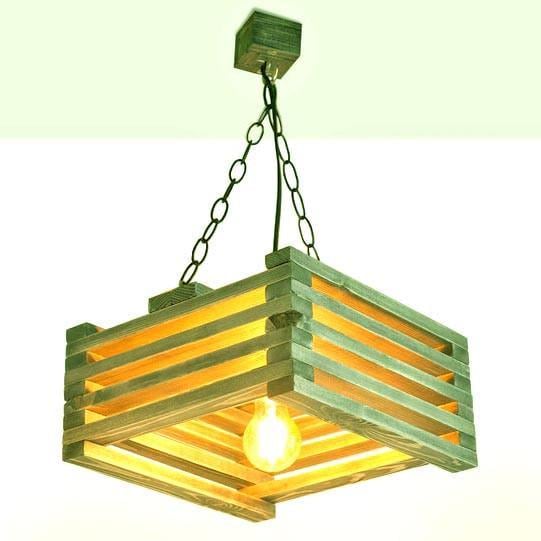 Подвесной светильник из дерева Гримари Мускат (ЛЮС-002707)