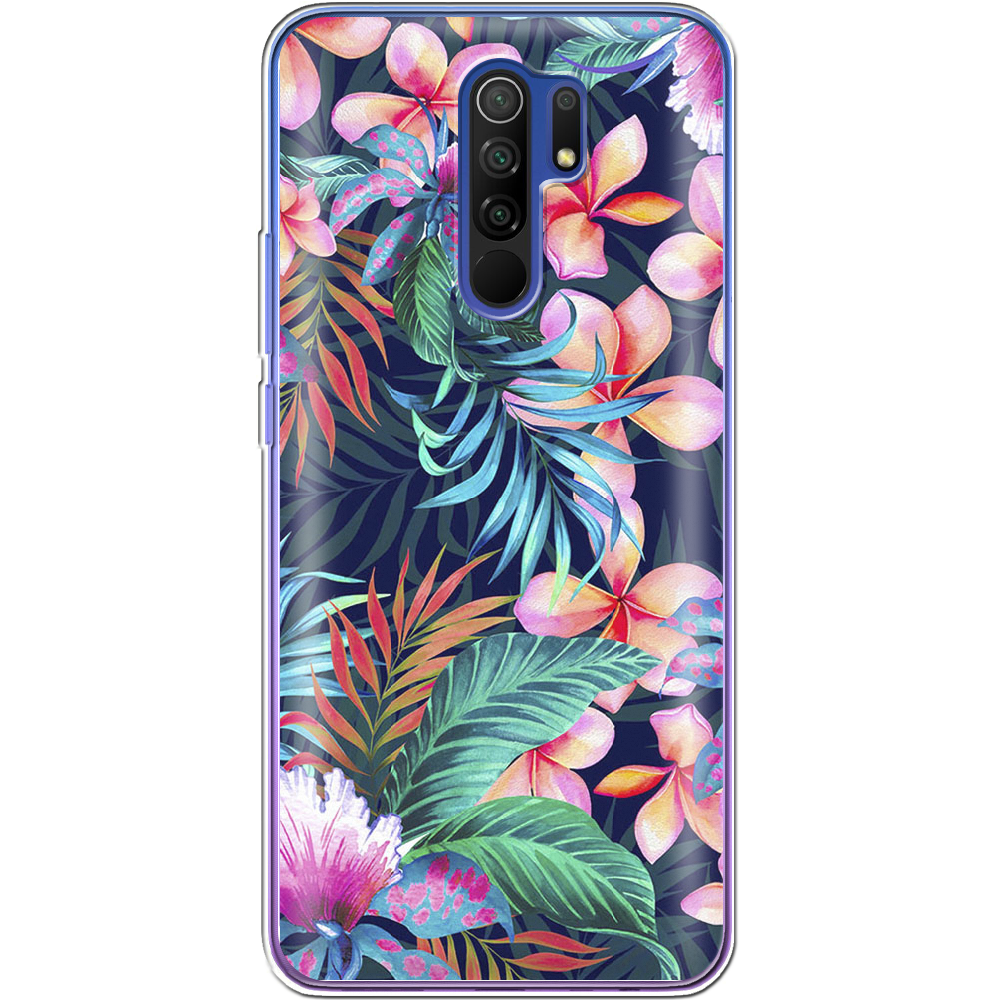 Чохол Boxface Xiaomi Redmi 9 flowers in the tropics Прозорий силікон (40233-up1971-40233)