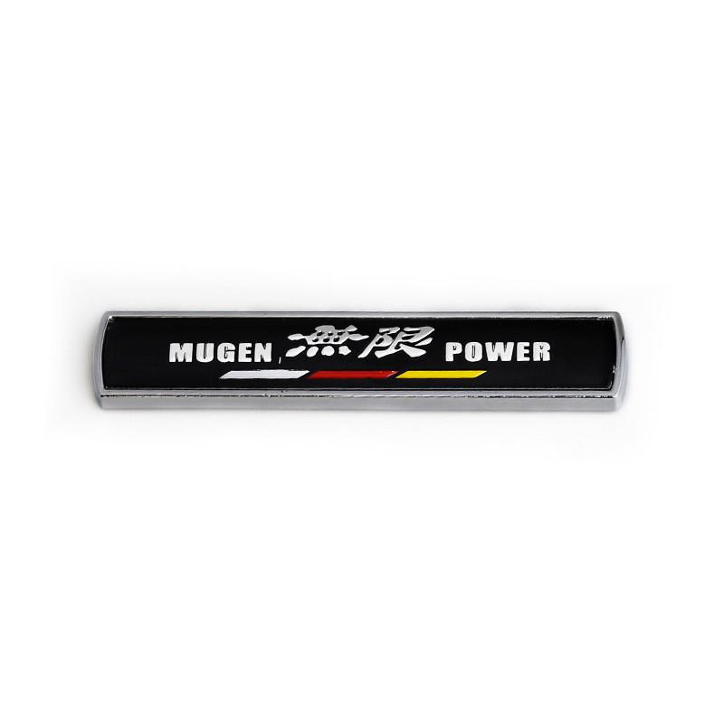 Эмблема плашка Mugen Power 9,5х1,5 см Черный (1094142028)