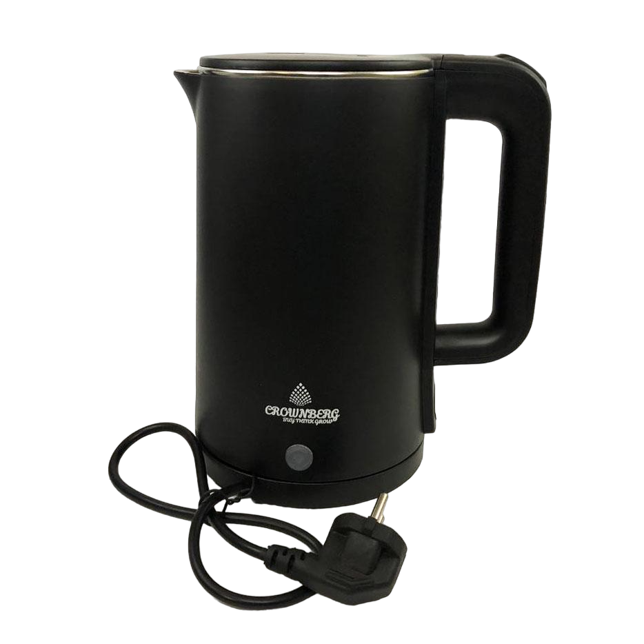Електрочайник дисковий Crownberg CB-2845 1800 Вт 1,8 л Чорний (ws51896-1)