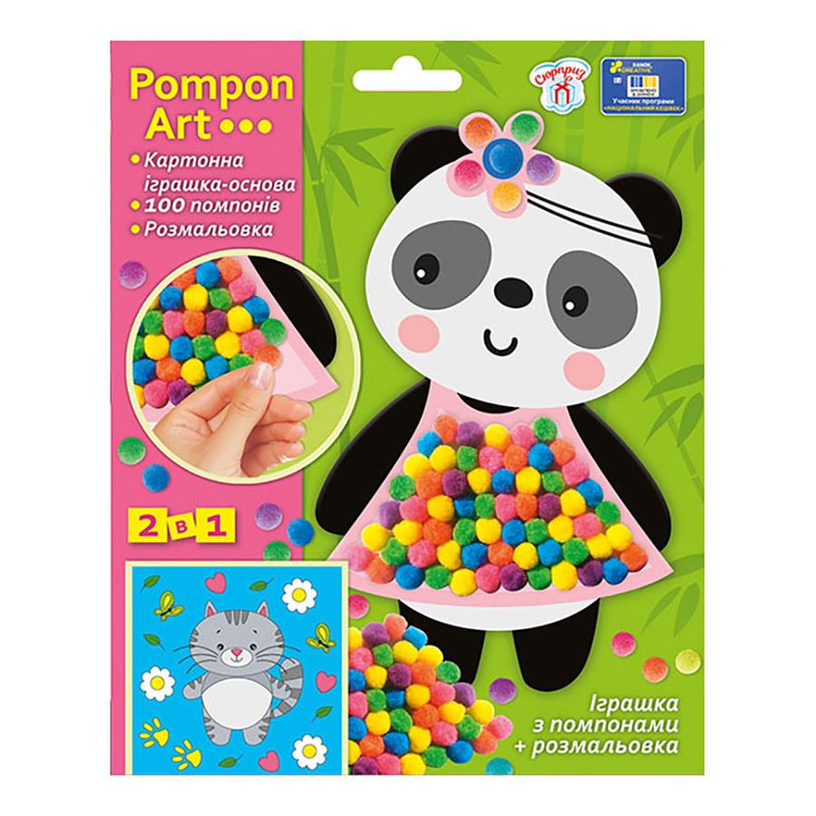 Набір для творчості Ranok Creative Панда Pompon Art Різнокольоровий (10100691) Набір для творчості Ranok Creative Панда Pompon Art Різнокольоровий (10100691)