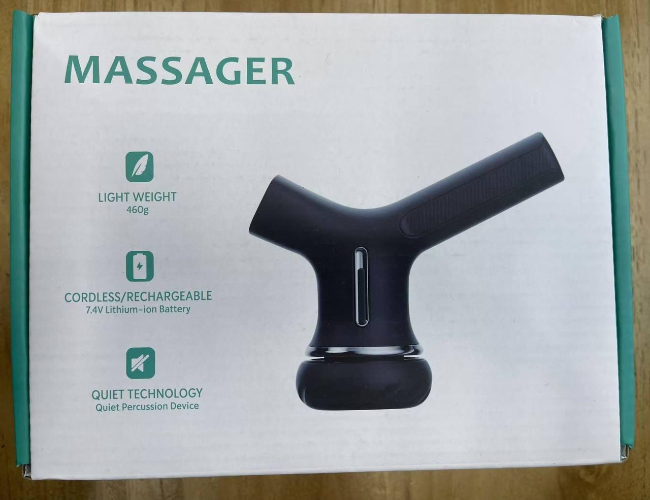 Электромассажер пистолет для тела беспроводной MAG-900 Черный (MAG-900) - фото 2 Электромассажер пистолет для тела беспроводной MAG-900 Черный (MAG-900) - фото 2