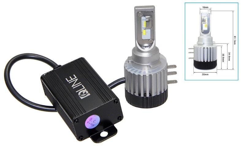 2 шт.Автомобільна лампа Canbus Qline Alpha LED H15W 6000K (9966) - фото 3 2 шт.Автомобільна лампа Canbus Qline Alpha LED H15W 6000K (9966) - фото 3