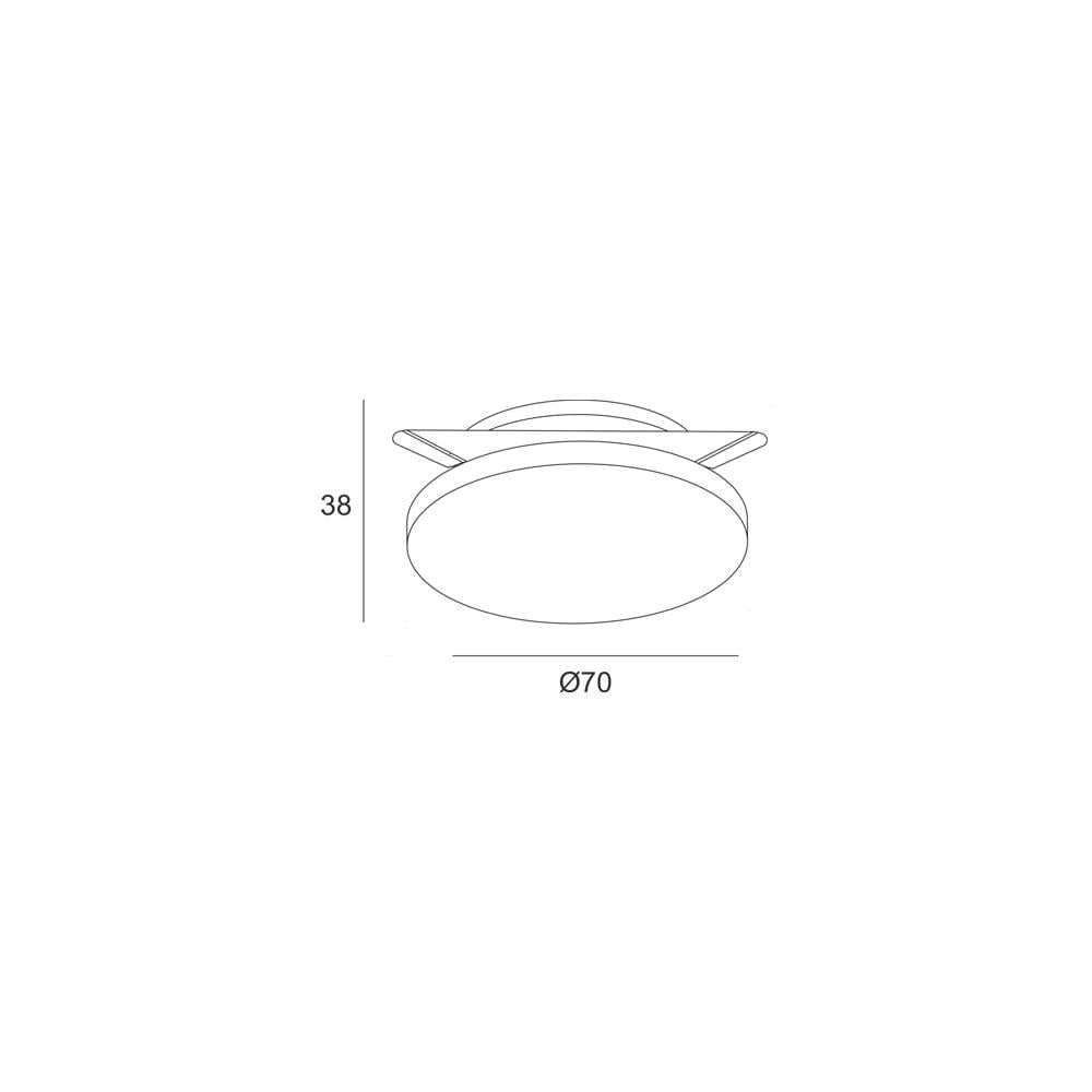 Точечный светильник Skarlat RDL74016-3 3 W WH 3000K IP44 (1695151) - фото 2