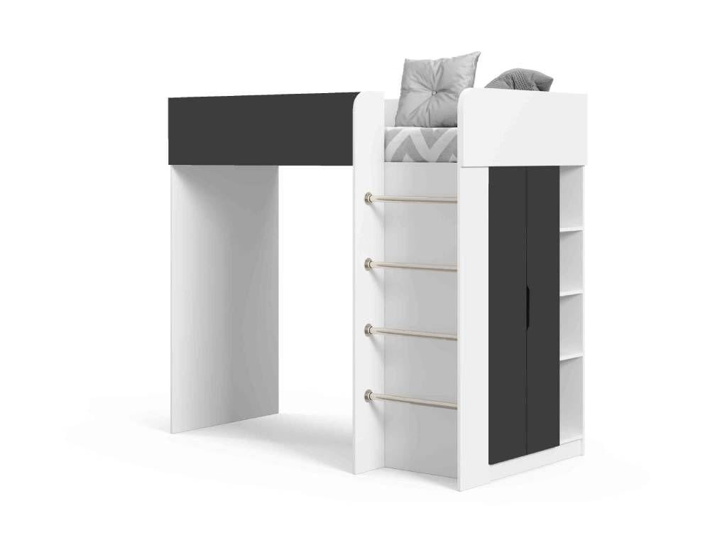 Кровать-комната BED-Room 3 Viorina-Deko ДСП/ПВХ 80х190 см Белый/Графитовый