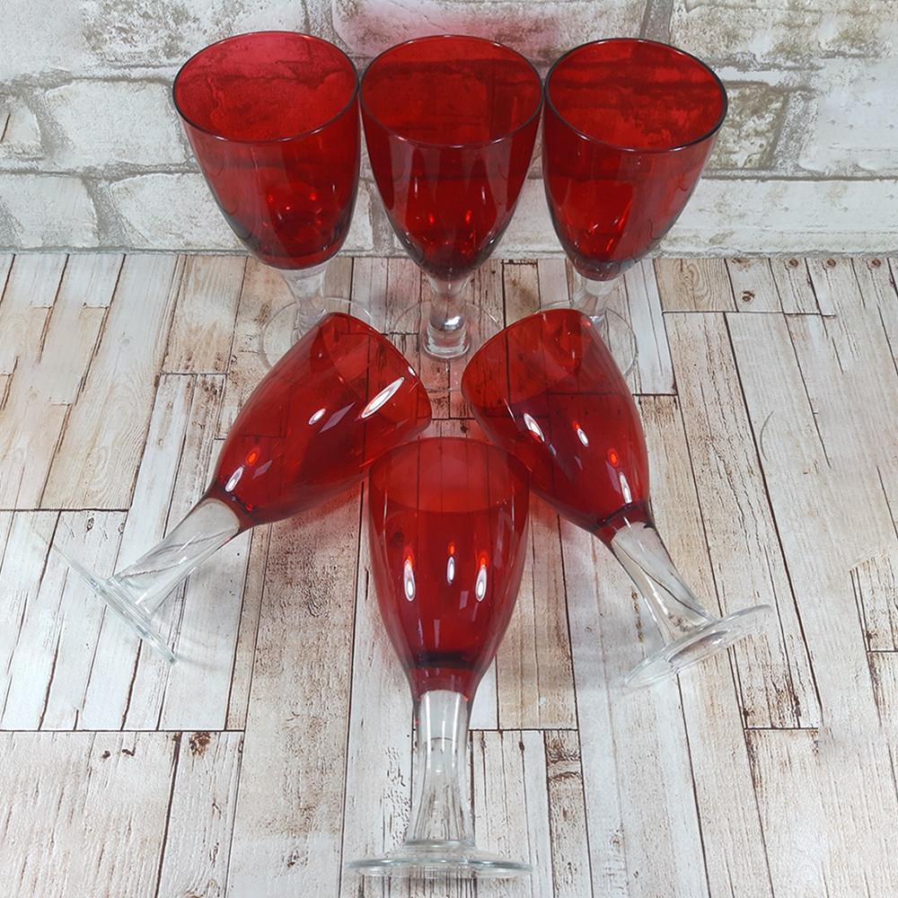 Набор бокалов для вина Пурпур 6 шт. 350 мл Красный (21-36509-10) - фото 5