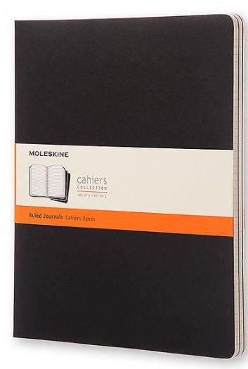 Набор блокнотов Moleskine Cahier больших 3 шт. Черный (QP331)