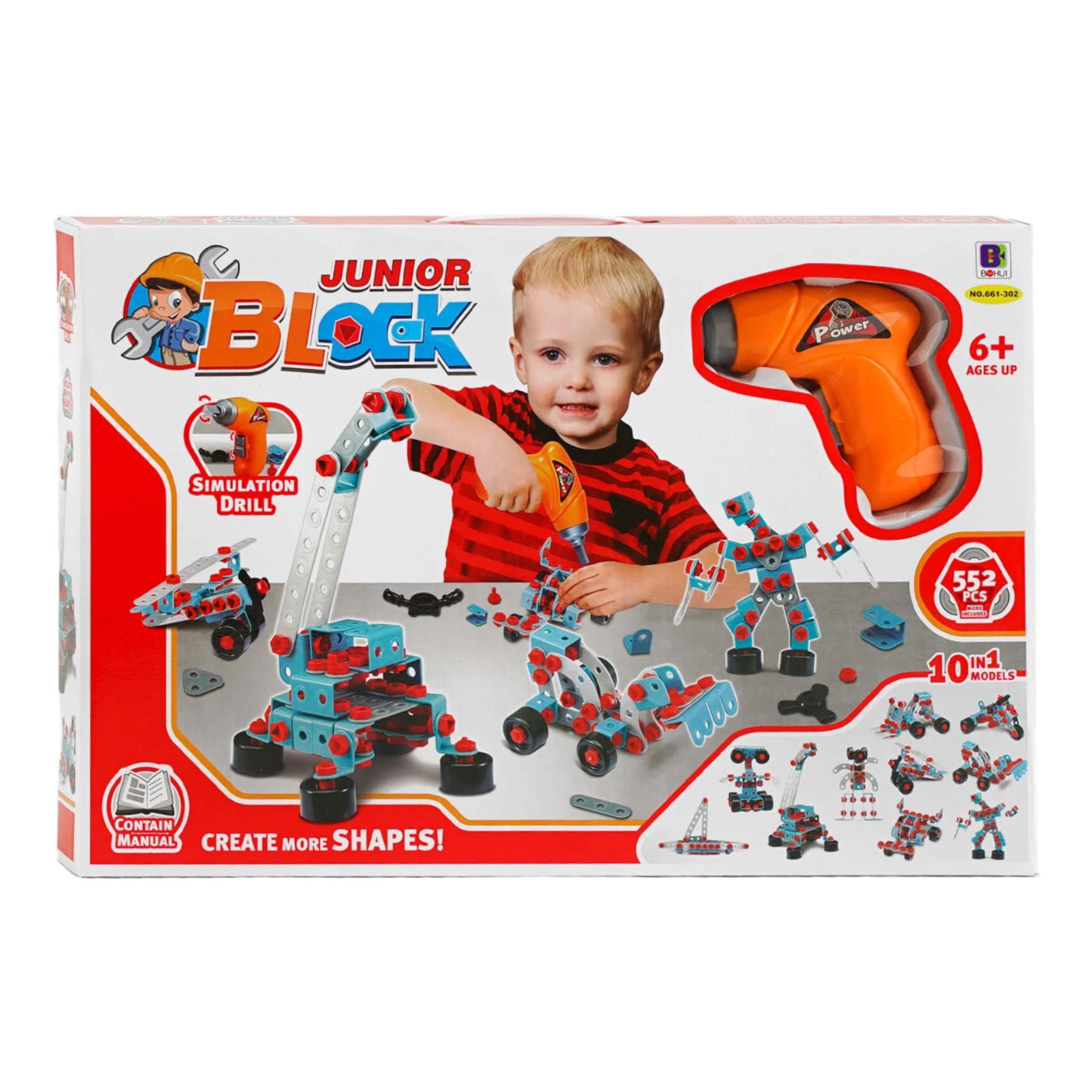 Игровой набор Конструктор Junior Block с шуруповертом (111564)