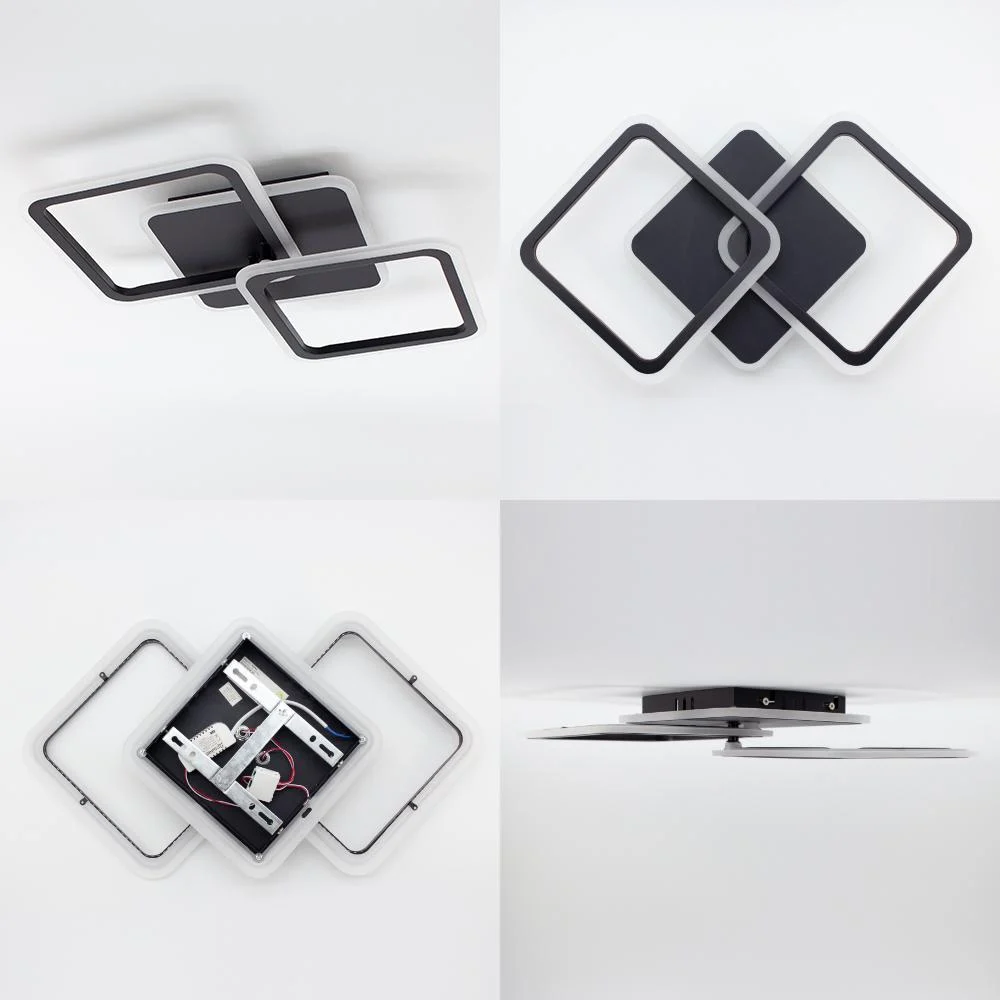 Люстра ESLLSE MOKA 3S 62 Вт 550x310x72 мм Чорний (10565) - фото 4