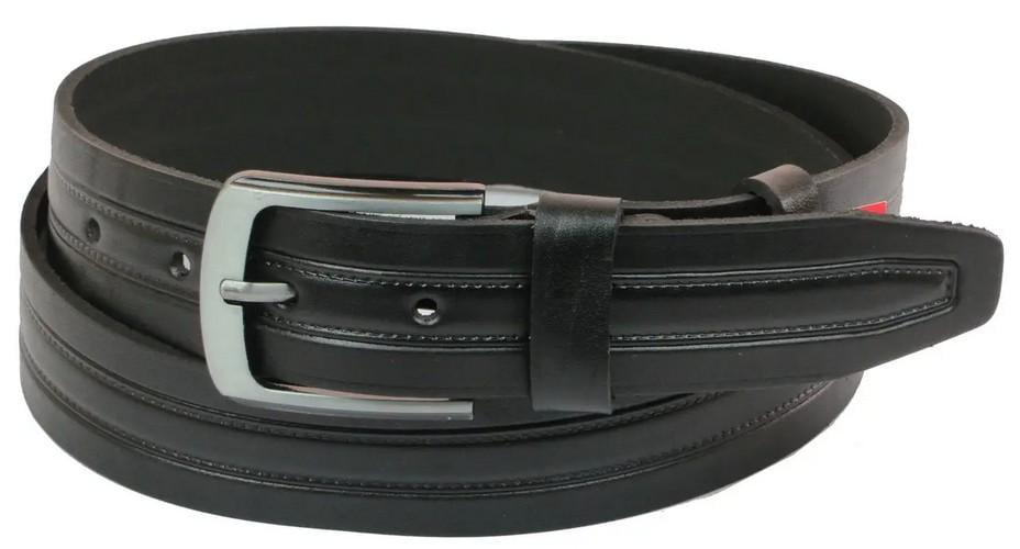 Ремень кожаный мужской Skipper 4 см Черный (super633_1080-40) Ремень кожаный мужской Skipper 4 см Черный (super633_1080-40)
