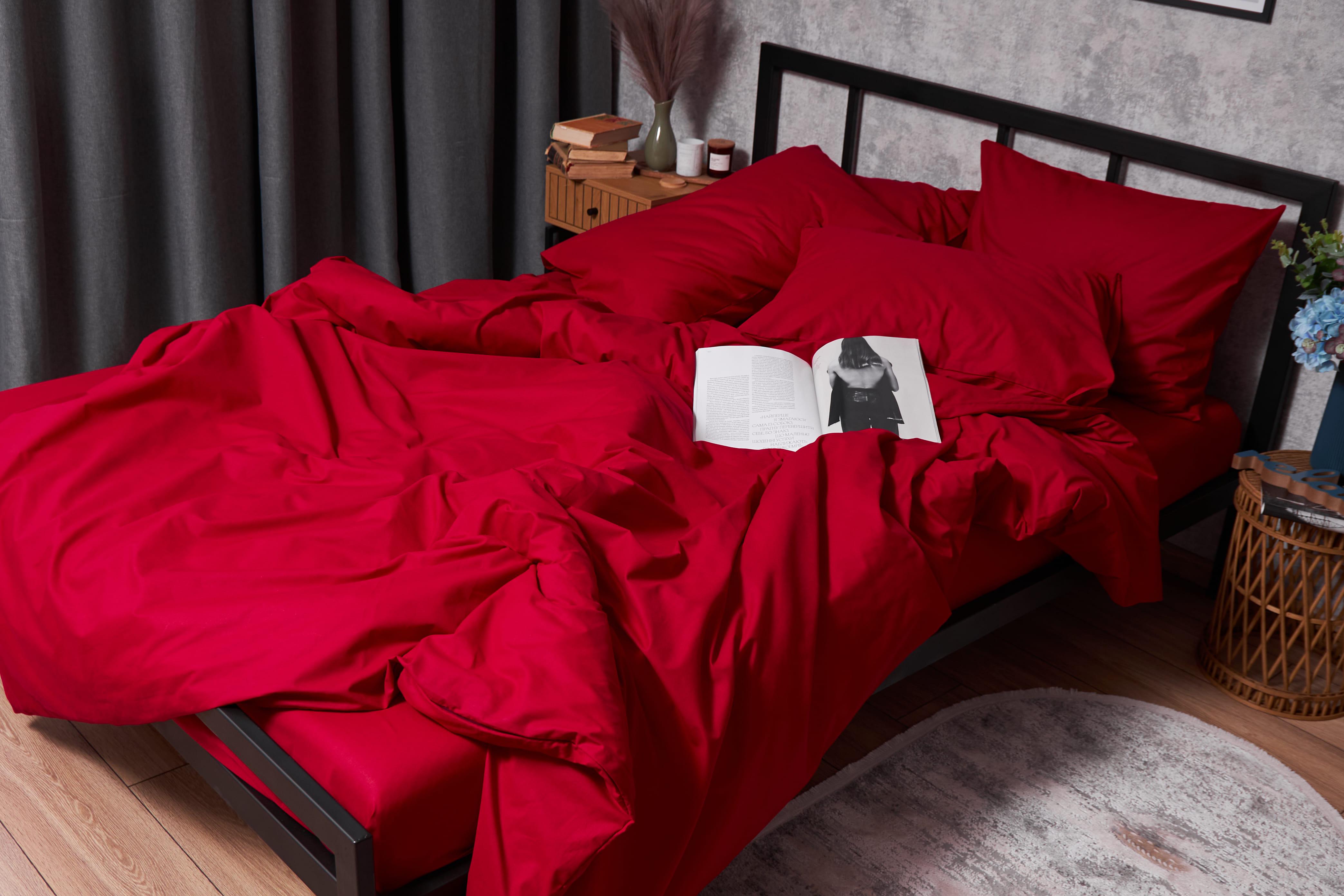 Комплект постельного белья Moon&Star Gold Люкс бязь двуспальный 175х210 см 50х70 см/2 шт. Cherry Red (MS-820003121) - фото 5