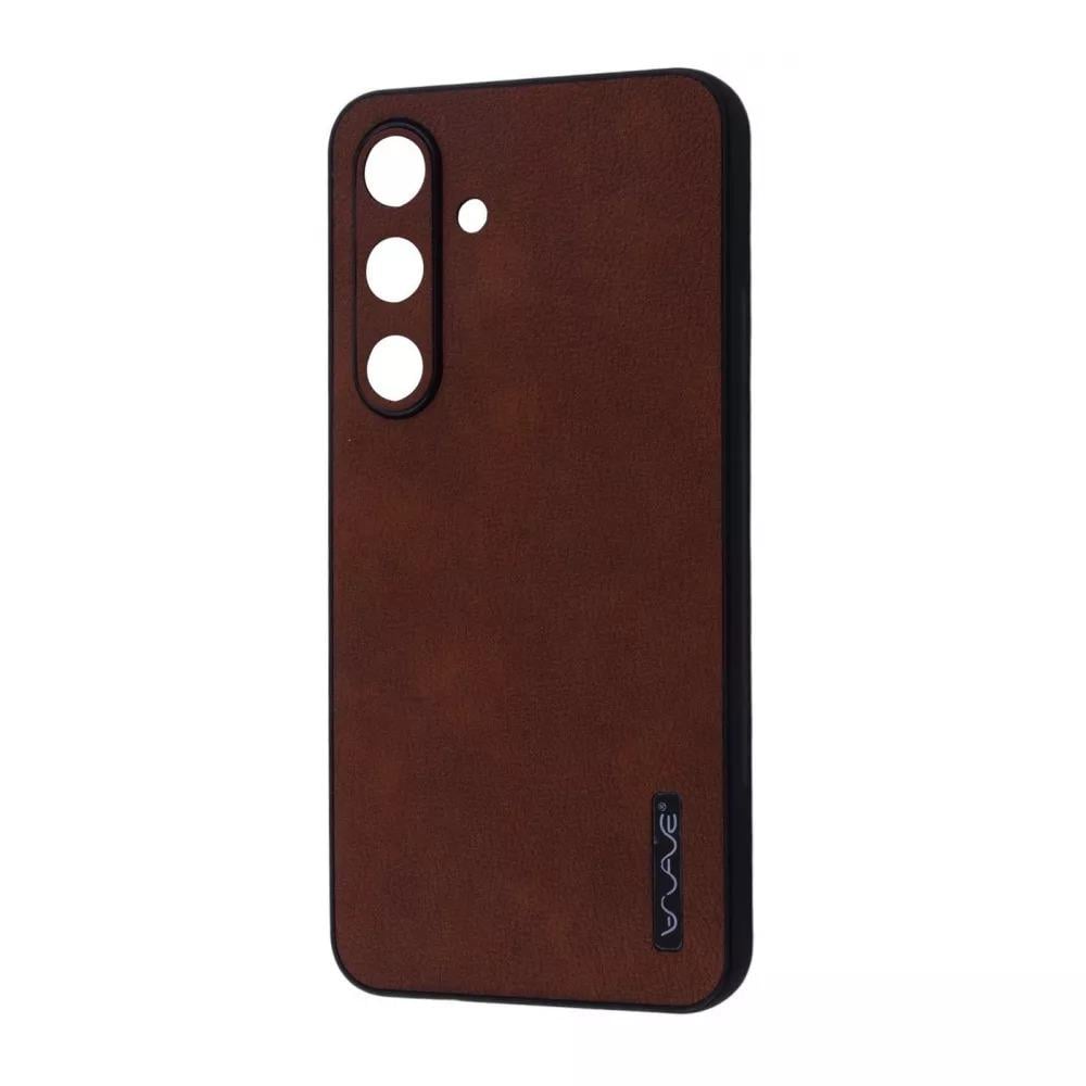 Чехол для телефона WAVE Leather Case Samsung Galaxy S24 Dark brown