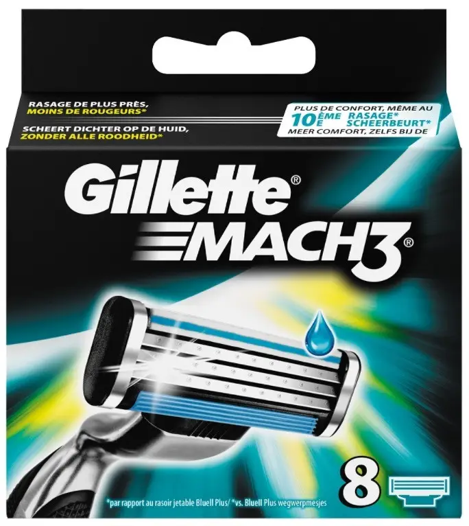 Сменные кассеты для бритья Gillette Mach3 8 шт. (GM8S)