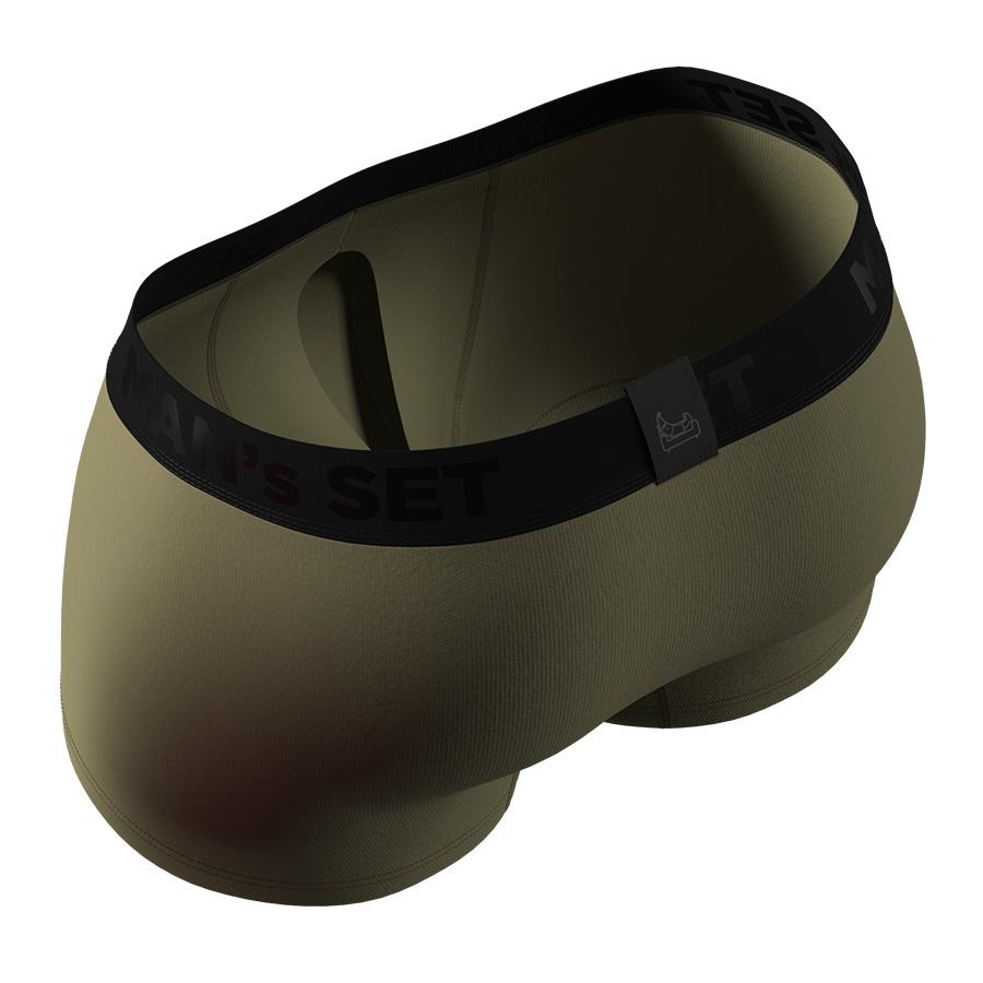 Боксери чоловічі анатомічні з бавовни MAN's SET Anatomic Classic 1.2 Black Series BSO100-011 3XL Світлий хакі - фото 4 Боксери чоловічі анатомічні з бавовни MAN's SET Anatomic Classic 1.2 Black Series BSO100-011 3XL Світлий хакі - фото 4