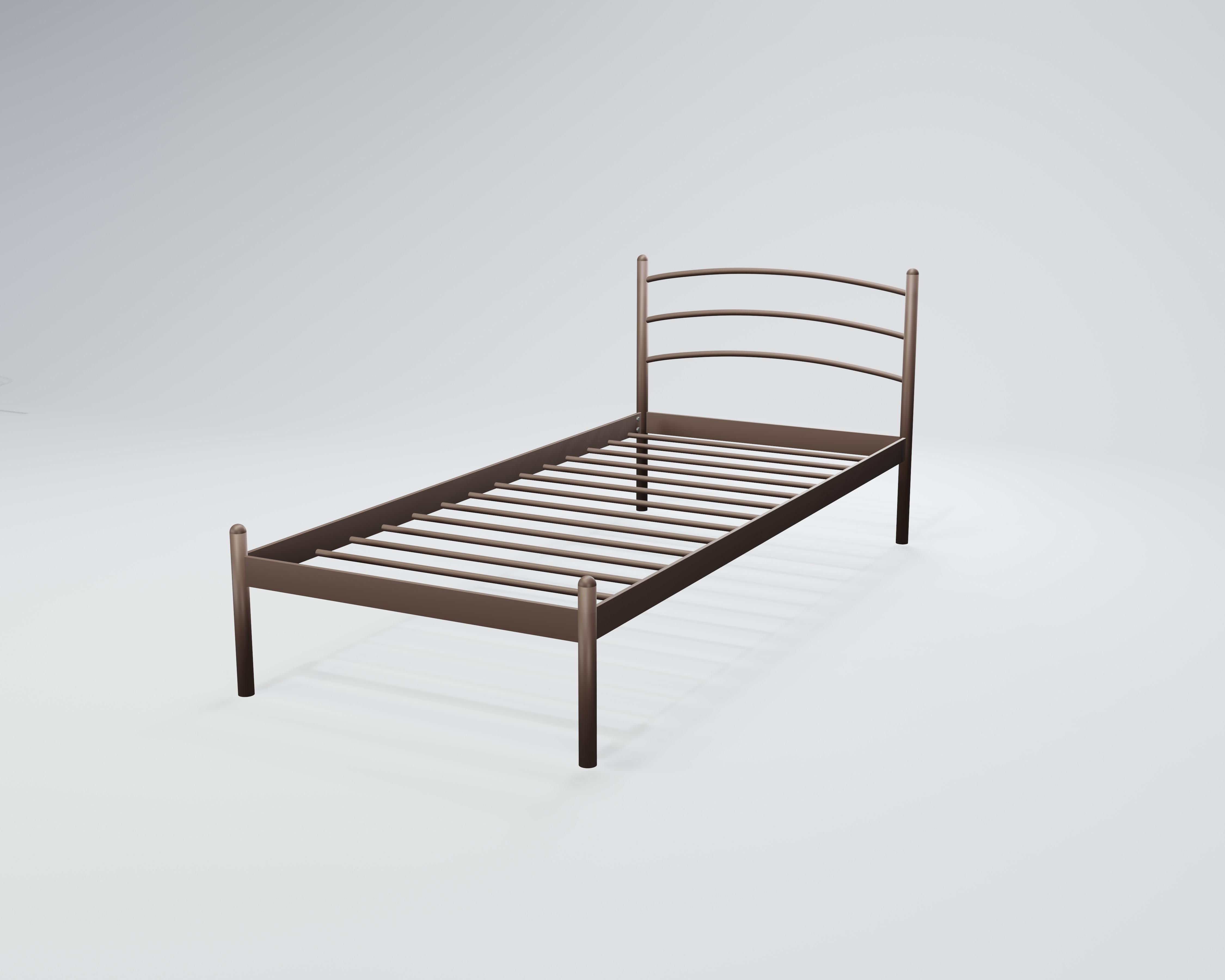 Кровать металлическая Маранта Мини 90x190 см Черная медь