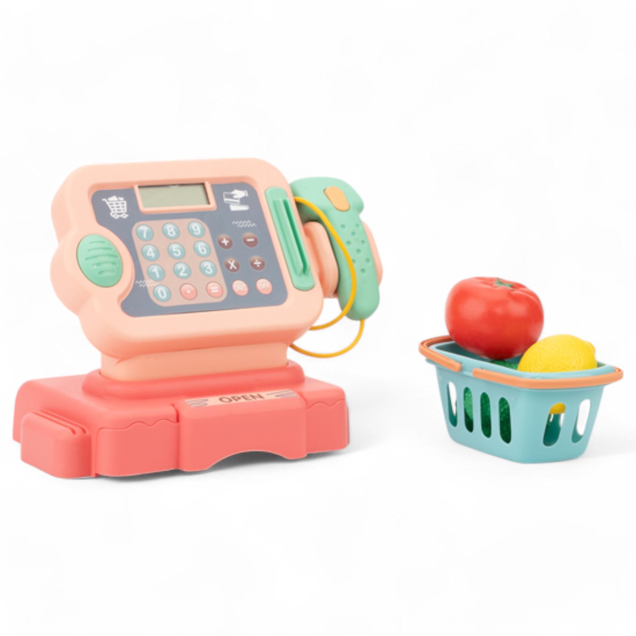 Игровой набор Kolinbaby Cach Register Peach кассовый аппарат/сканер/калькулятор/корзина с продуктами световые и звуковые эффекты (G_1001EPeach) Игровой набор Kolinbaby Cach Register Peach кассовый аппарат/сканер/калькулятор/корзина с продуктами световые и звуковые эффекты (G_1001EPeach)