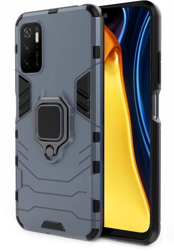 Противоударный чехол Xiaomi Poco M3 Pro 5G (подставка кольцо) Graphite (22740-40)