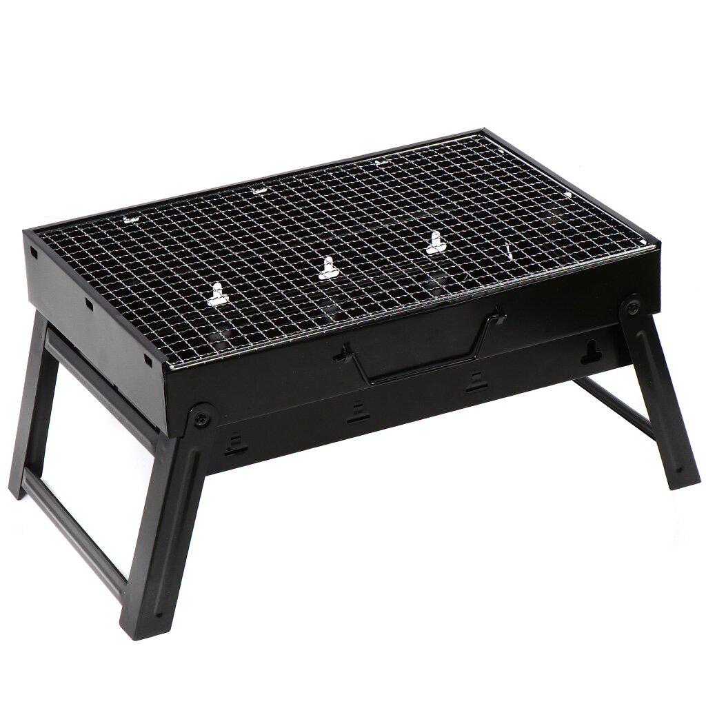 Мангал-гриль складаний MT-7724 з гратами для пікніка/барбекю 30x43 см Black (784780645) Мангал-гриль складаний MT-7724 з гратами для пікніка/барбекю 30x43 см Black (784780645)