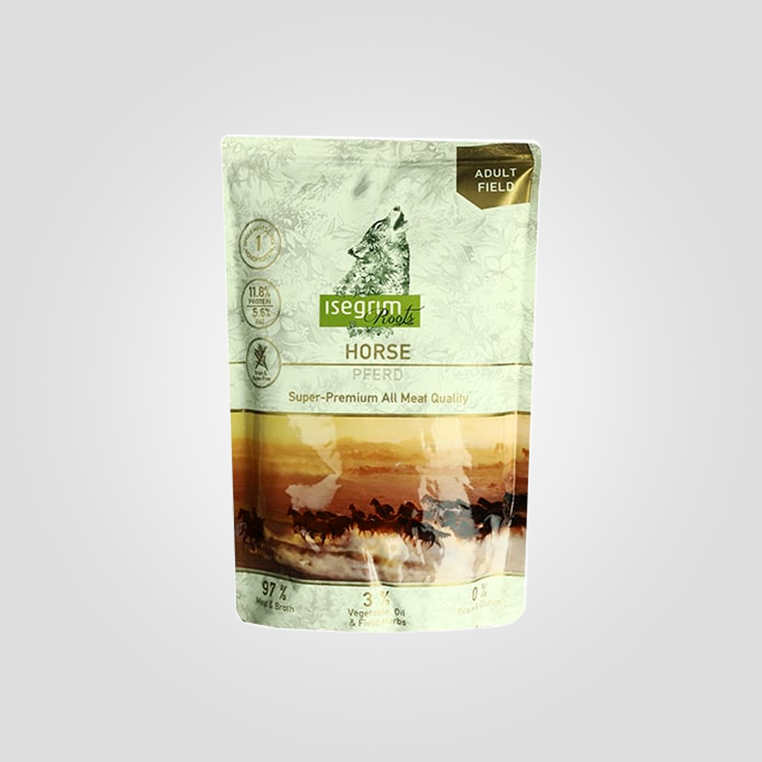 Корм влажный для собак Isegrim Horse конина с овощами/льняным маслом/травями 410 г (20502829)