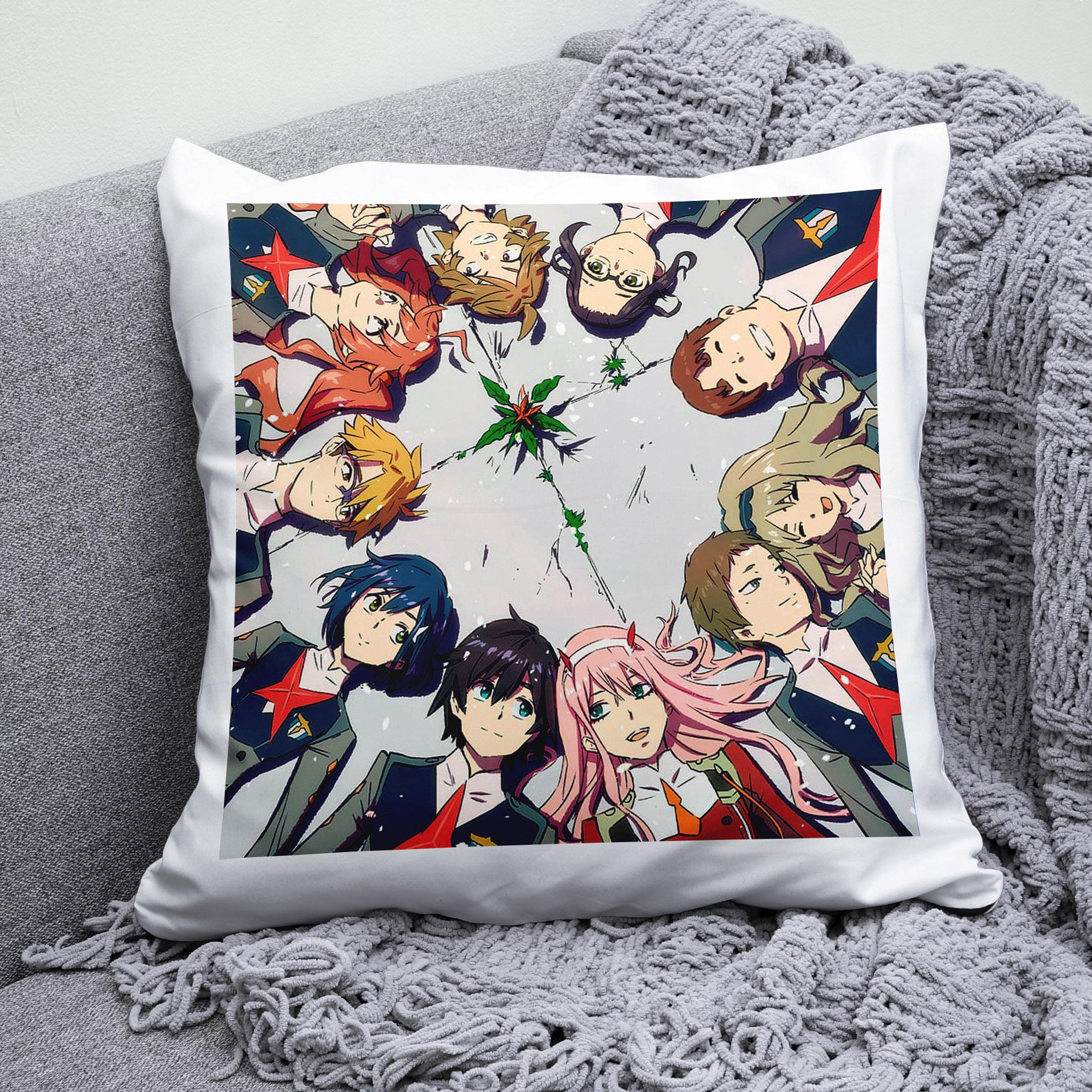 Плюшевая подушка квадрат с принтом аниме Darling in the FranXX "2