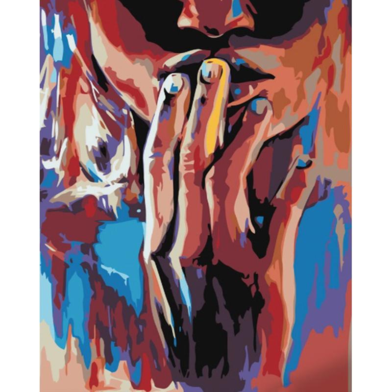 Картина по номерам Strateg Премиум Тайные мысли 40x50 см (GS1141)