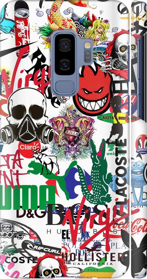 Чехол на Samsung Galaxy S9 Plus Many different logos (4022m-1365-42517) Чехол на Samsung Galaxy S9 Plus Many different logos (4022m-1365-42517)