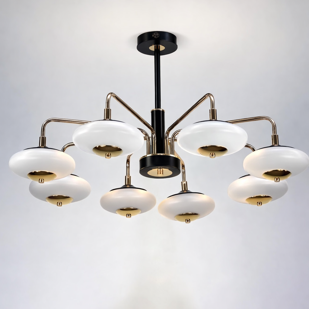 Люстра світлодіодна з унікальними 8 плафонами (H856_842)