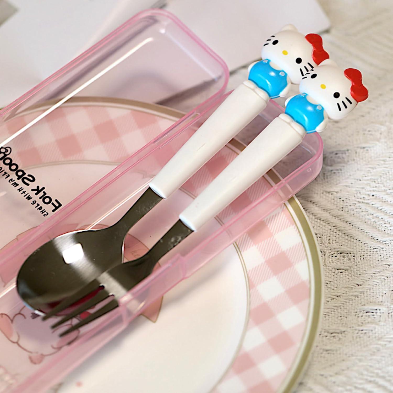 Столовые приборы детские ложка и вилка Hello Kitty из нержавеющей стали - фото 6 Столовые приборы детские ложка и вилка Hello Kitty из нержавеющей стали - фото 6