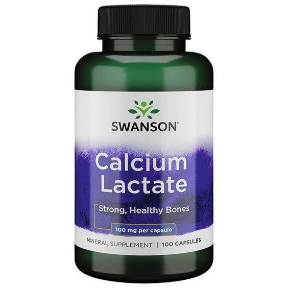 Лактат кальция Swanson Calcium Lactate 100 mg 100 capsules