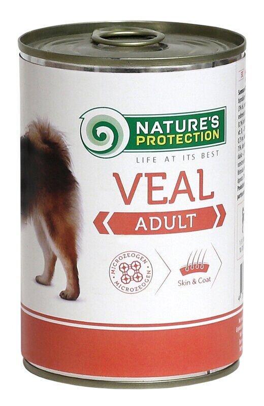 Влажный корм для взрослых собак всех пород Nature’s Protection Veal телятина 800 г (KIK24633)