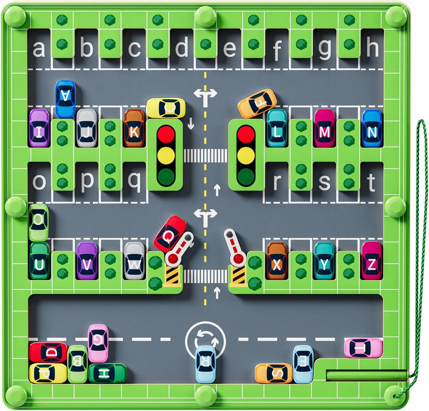 Игра развивающая магнитный алфавитный лабиринт в стиле Монтессори (GT87O)